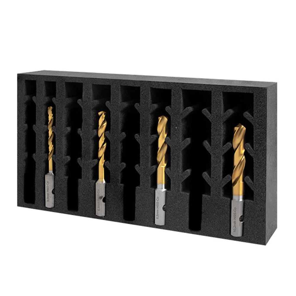VERSADRIVE COBALT DRILL SET CONTAINS: 5,6.8,8.5,10.2MM